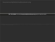 Tablet Screenshot of boonecountyhistoricalmuseum.org